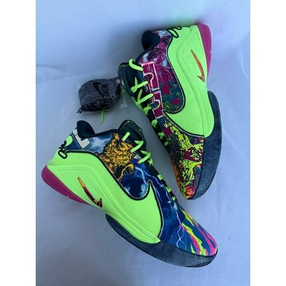 BRAND NEW MEN\'S NIKE LEBRON XXII BW MULTICOLOR / GOLD BASKETBALL HV8451-400 main image 5